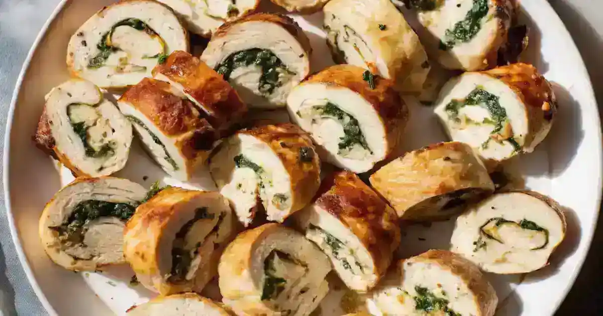 Chicken Ballotine vs Chicken Roulade: golden-skinned ballotine and spiral roulade slices garnished with fresh herbs.