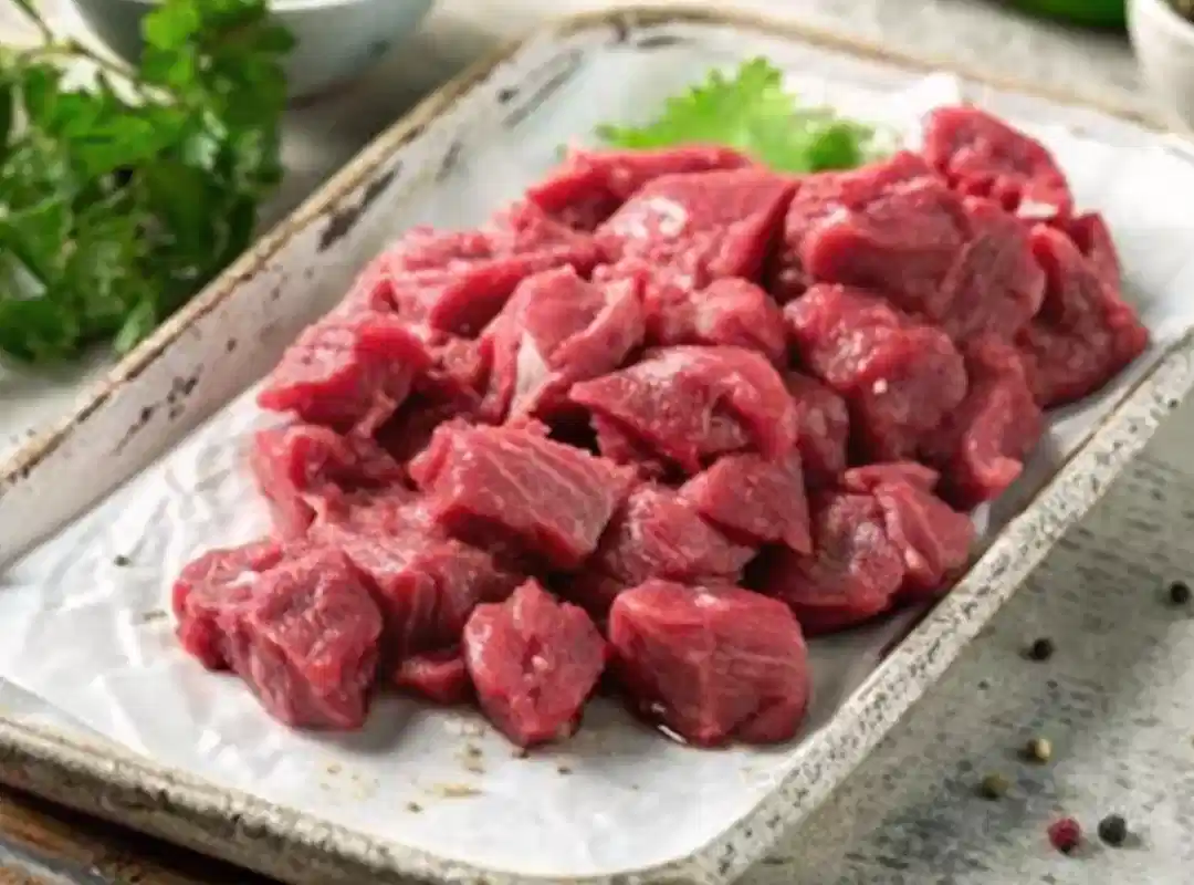 diced beef