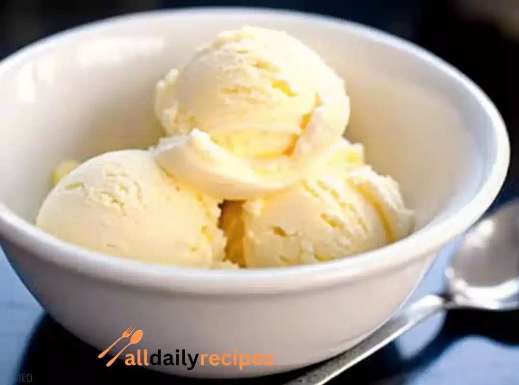 homemade vanilla ice cream