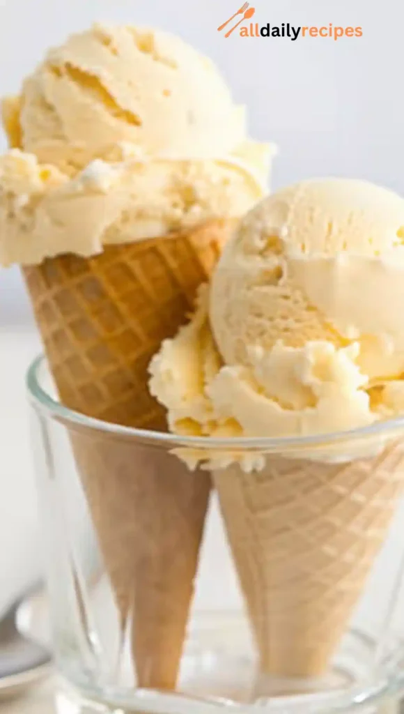 homemade vanilla ice cream