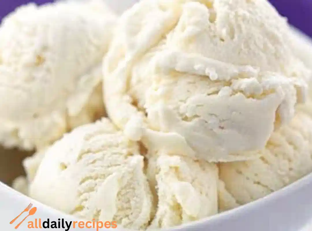 homemade vanilla ice cream
