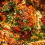 Delicious Crock Pot Marry Me Chicken served with herbs and pasta