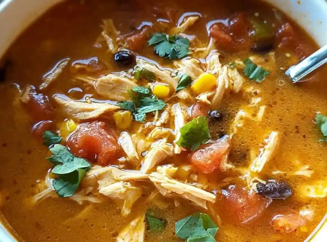 Crockpot Chicken Tortilla Soup