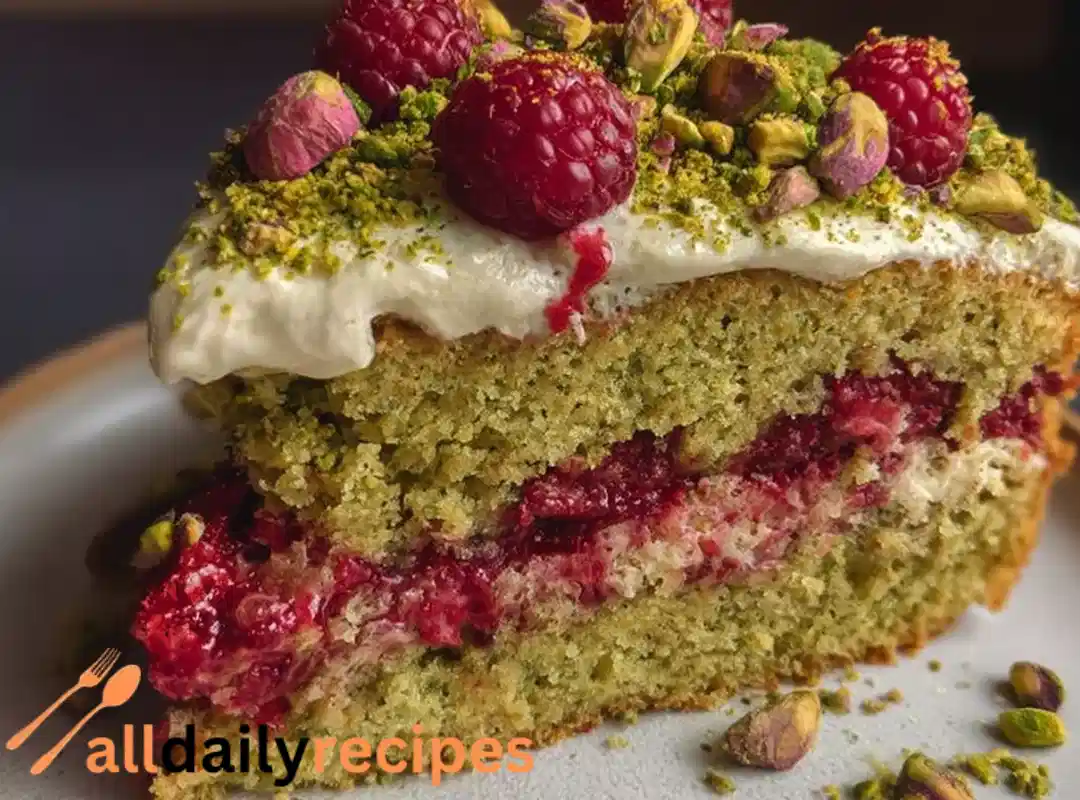 Pistachio Raspberry Cake