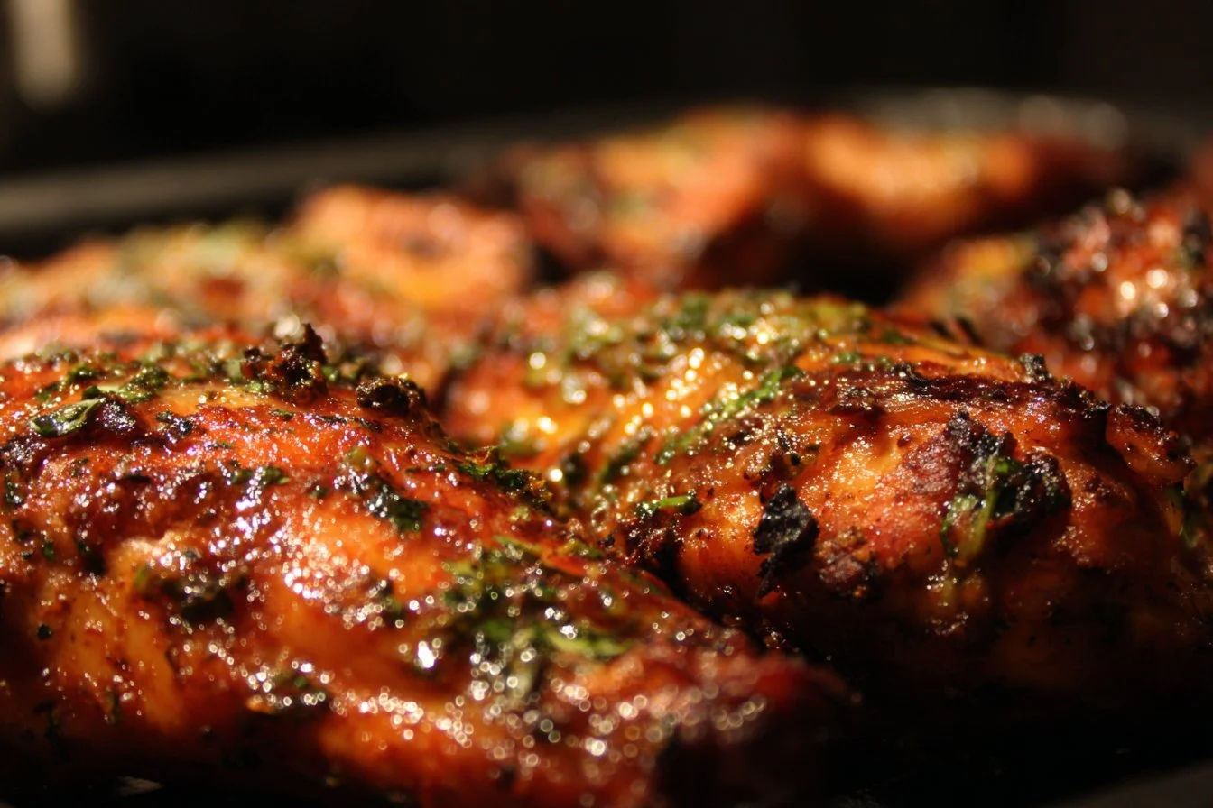 Delicious marinated chicken ready for grilling with flavorful spices