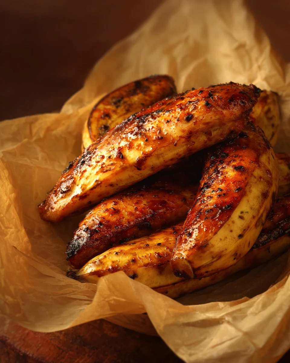 Delicious Chicken Banana dish showcasing tender chicken and ripe bananas.