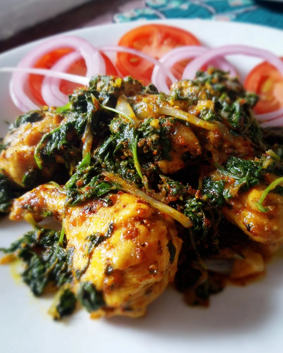 Delicious chicken spinach recipe with vibrant ingredients and flavors