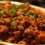 A variety of tasty ground beef dishes ready to be served.