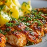 Delicious and healthy chicken dinner plate with vegetables