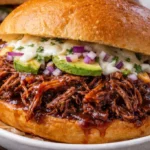 Delicious beef sandwiches served with fresh ingredients and flavorful toppings.