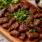 Deliciously marinated bulgogi beef ready for grilling