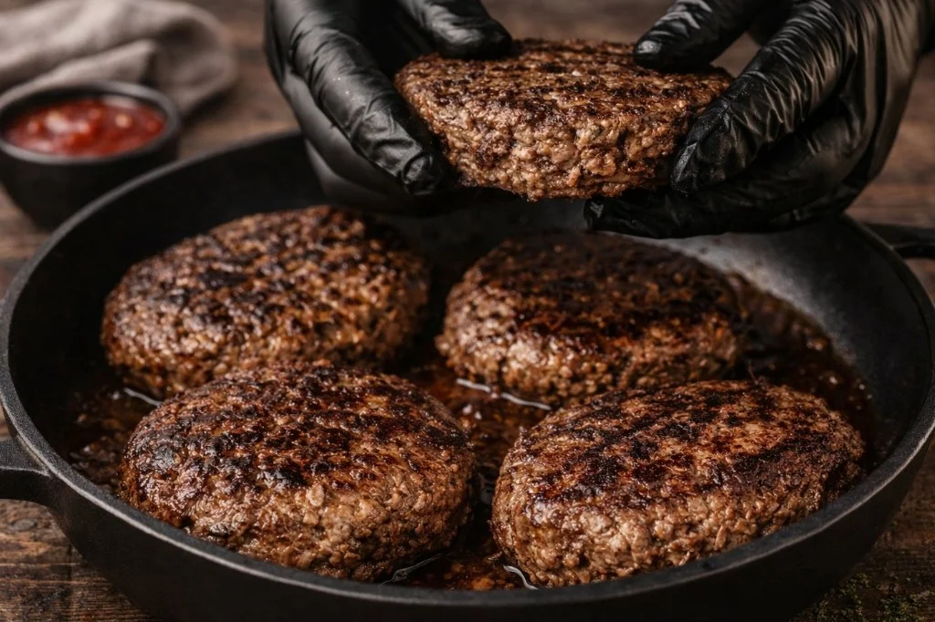 Carnivore Ground Beef recipe with fresh ingredients and spices