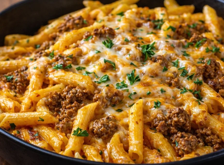 High protein ground beef recipe featuring healthy ingredients