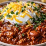 Instant Pot ground beef cooking in a stainless steel pot with vegetables.