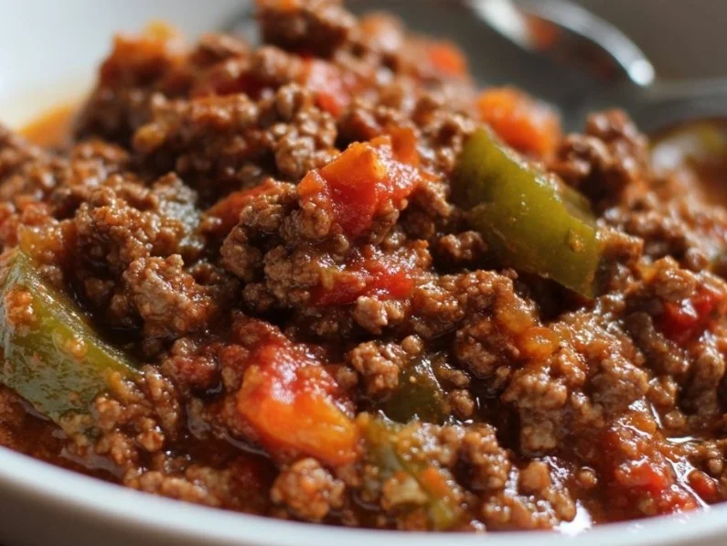 Delicious Keto Ground Beef Recipe served with fresh vegetables and herbs