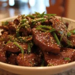 Delicious Korean Beef marinated and grilled to perfection