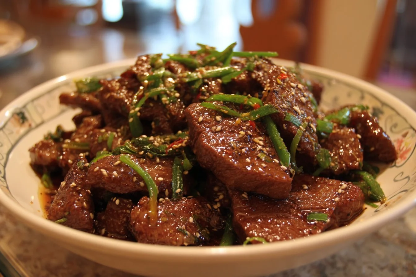 Delicious Korean Beef marinated and grilled to perfection