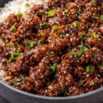 Delicious meals made with ground beef including tacos and casseroles.