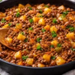 Delicious Mexican ground beef tacos with toppings on a plate