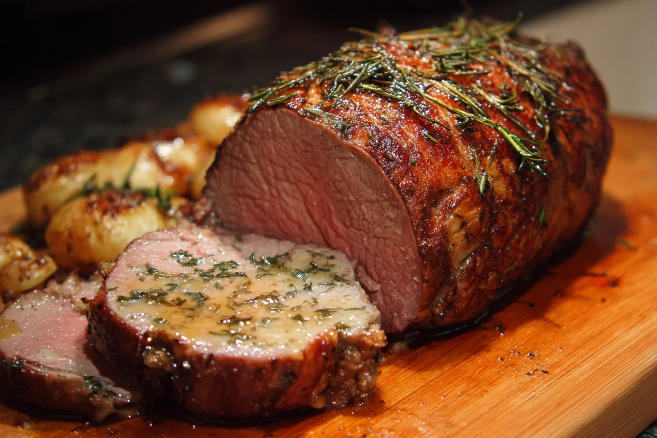 Perfectly roasted Beef Tenderloin served with gourmet sides