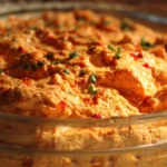 Delicious Buffalo Chicken Dip served with tortilla chips