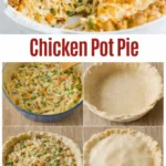 Delicious homemade Chicken Pie with flaky crust and creamy filling