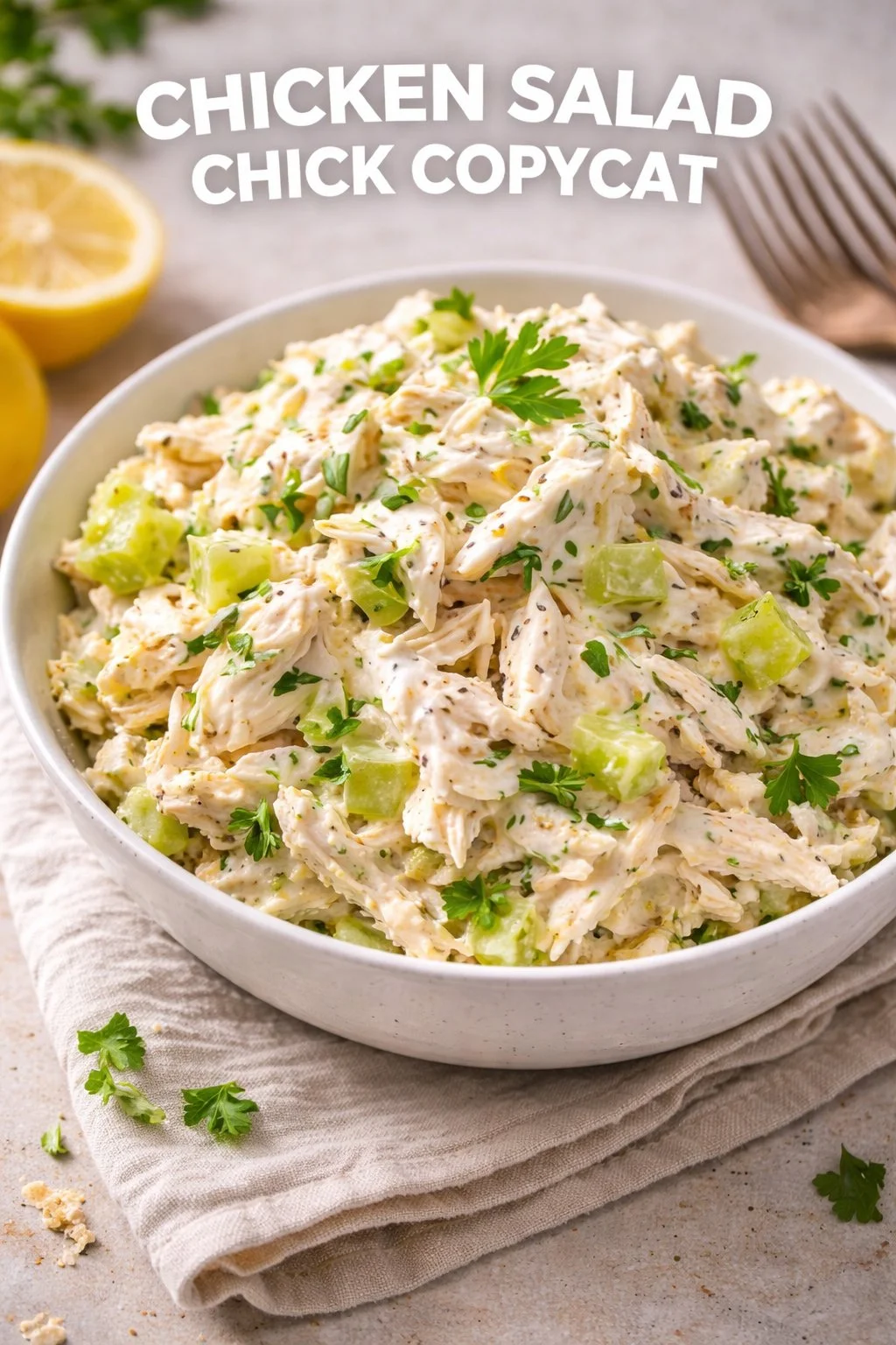 Delicious Chicken Salad Chick copycat recipe with fresh ingredients.