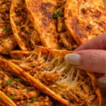 Delicious Chicken Taco topped with fresh ingredients and served on a plate