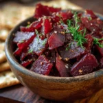Delicious and creamy dried beef dip served with crackers