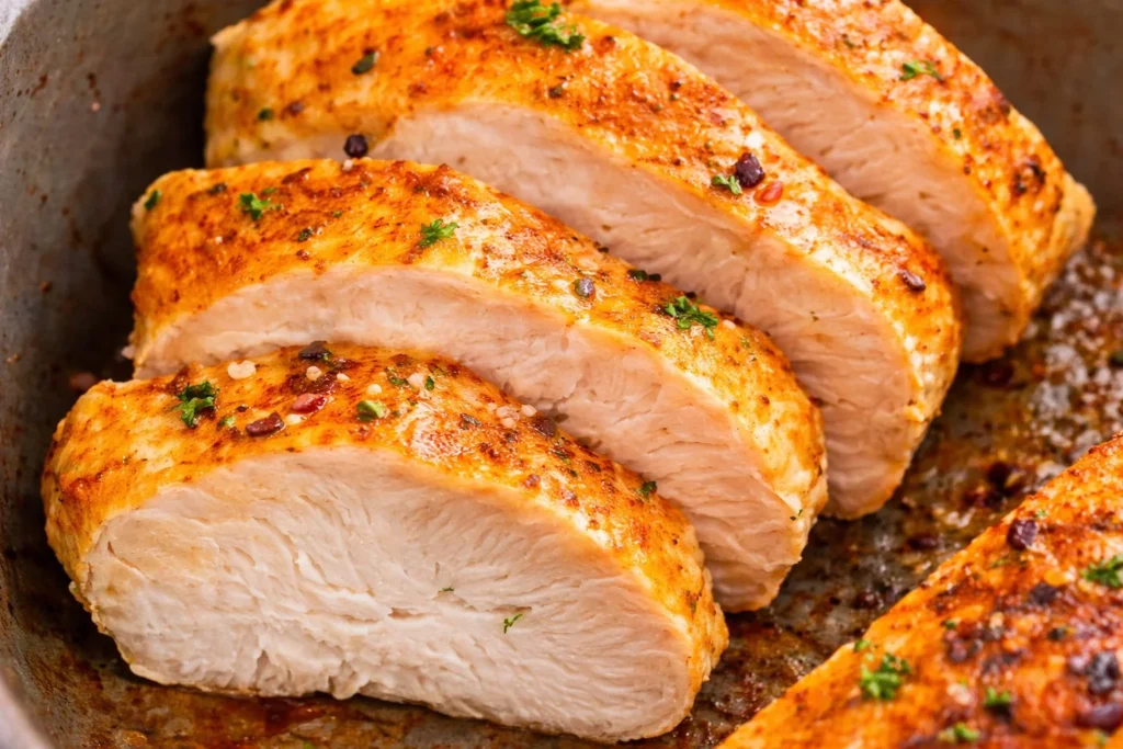 Frozen chicken cooked in an Instant Pot for quick meals