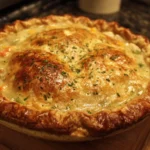 Delicious homemade chicken pot pie with flaky crust and savory filling