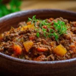 Delicious low carb ground beef recipe with fresh ingredients