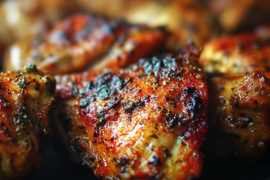 Flavorful marinated chicken ready for grilling