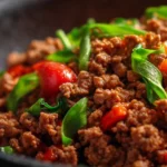 Meal prep ideas featuring seasoned ground beef in containers for easy weeknight dinners.
