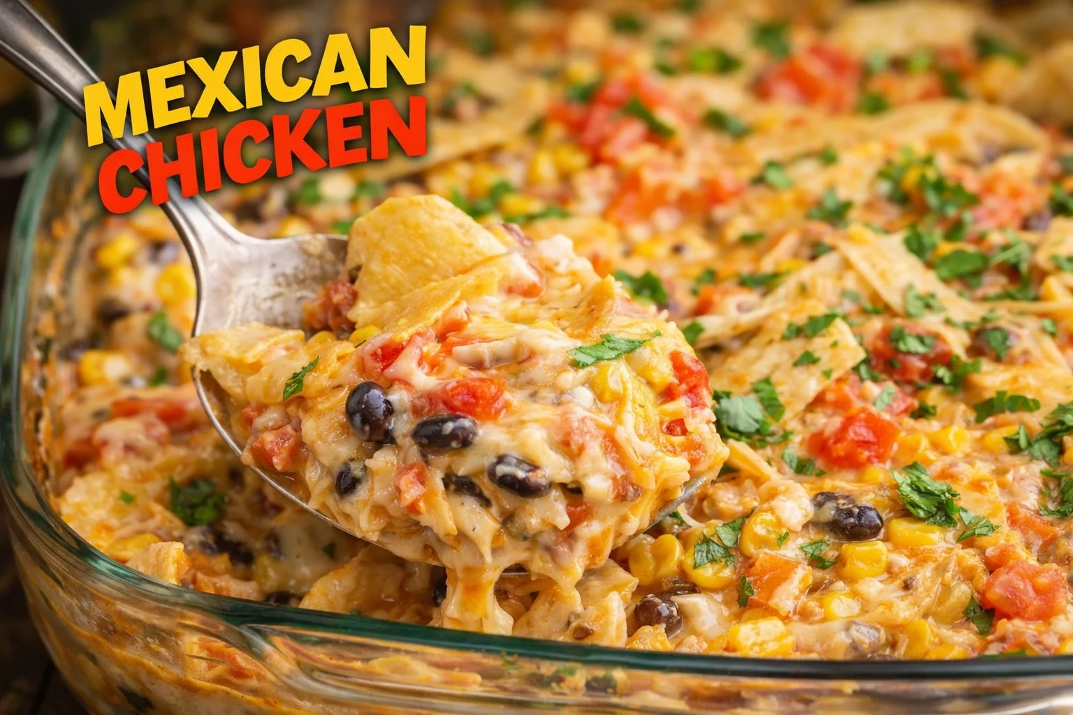 Delicious platter of Mexican Chicken served with fresh toppings and spices.