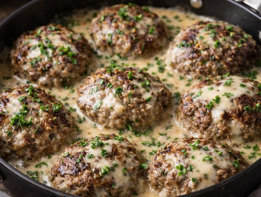 A plate of Poor Man's Steak, seasoned and cooked to perfection.