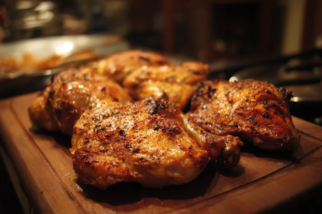 Tasty sides for chicken dishes including vegetables, rice, and salads.