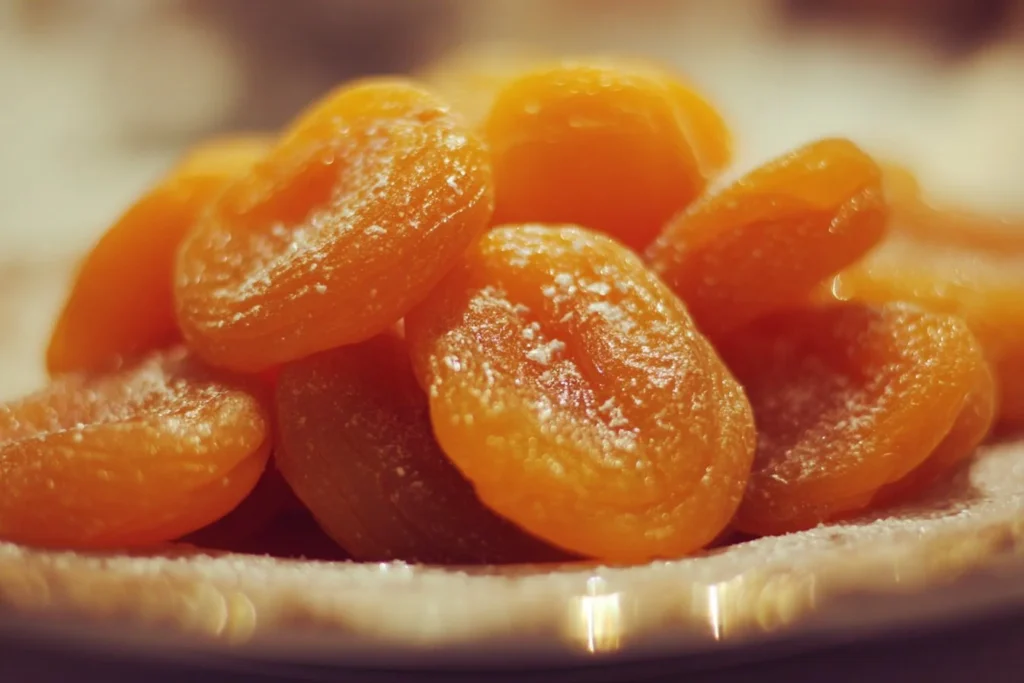 A variety of dishes featuring apricot recipes including desserts and salads.