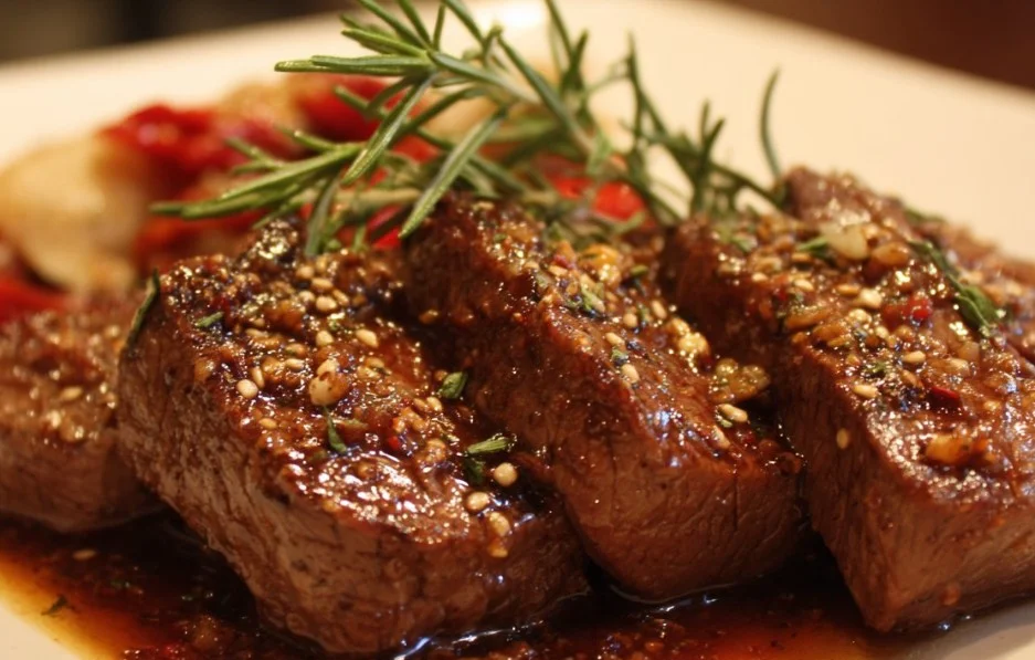 Delicious Beef Manhattan served with vegetables and gravy on a plate