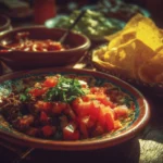Colorful Cinco de Mayo recipes featuring traditional Mexican dishes and ingredients.
