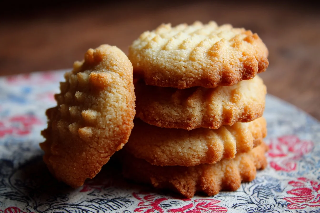 Deliciously soft and sweet condensed milk cookies on a baking tray.