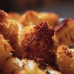 Crispy Parmesan Roasted Cauliflower served on a plate