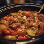 Delicious crockpot summer meals ready for serving on a warm day.