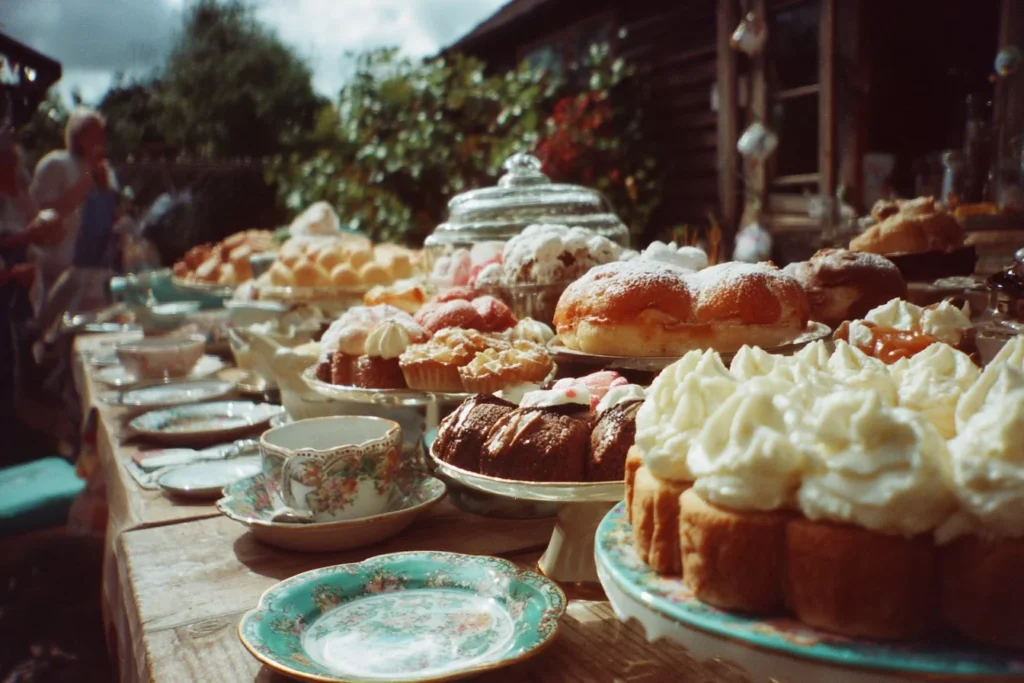 Celebratory Derby Party setup with decorations and food.