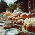 Celebratory Derby Party setup with decorations and food.