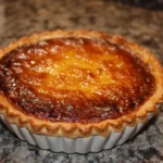 Delicious slice of Derby Pie topped with whipped cream and walnuts.