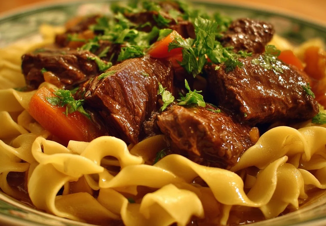 Delicious Easy Beef and Noodles dish served in a bowl