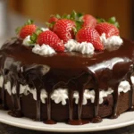 A beautifully decorated Father's Day Cake with chocolate frosting and personalized message