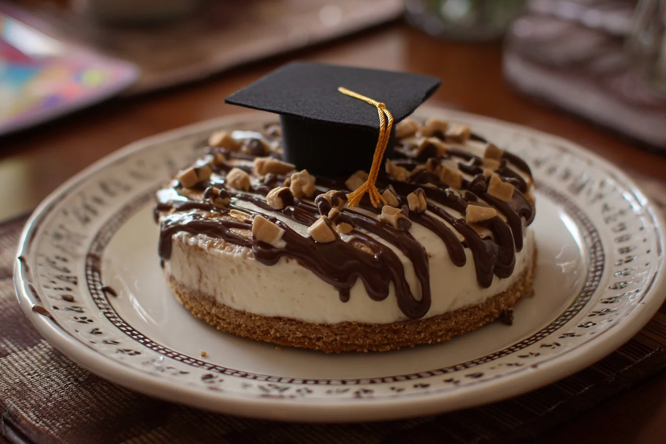 Delicious Graduation Cookie Cake decorated for a graduation celebration