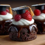 A variety of colorful graduation desserts featuring cupcakes and themed cakes.